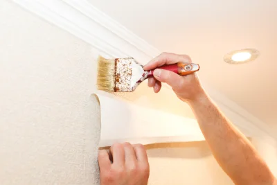 Pose de papier peint à Ognolles — revêtements muraux et toiles de verre